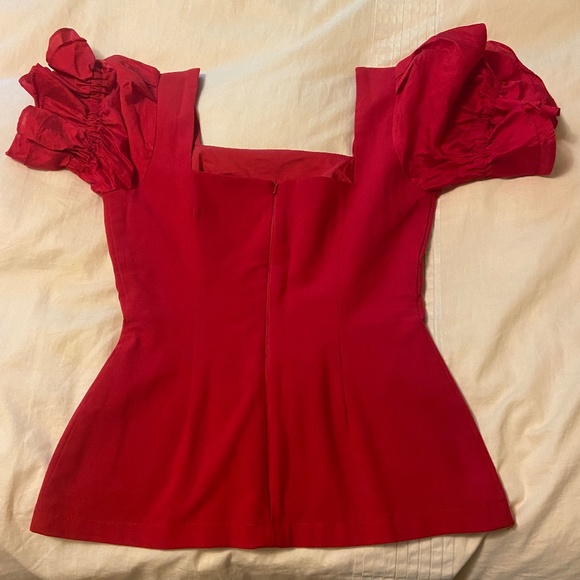 Kitten D'Amour Miss Strawberry Pageant Puff Sleeve Top - Picture 10 of 10